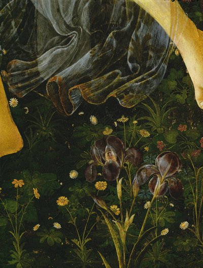 Primavera, detail of Flowers (detail) by Sandro Botticelli
